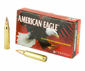 Federal American Eagle 223REM 55 Grain Full Metal Jacket 20 Round Box AE223