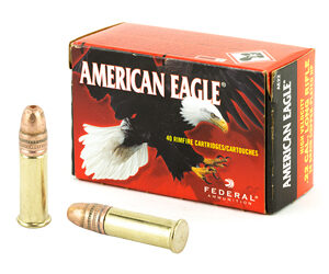 Federal American Eagle 22LR 38 Grain Hollow Point Copper Plated High Velocity 40 Round Box AE22