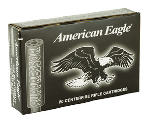 Federal American Eagle Suppressor Ammunition 300AAC Blackout 220 Grain Open Tip Match 20 Round Box AE300BLKSUP2