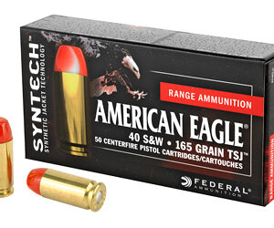 Federal Syntech Action Pistol 40 S&W 165 Grain Total Synthetic Jacket 50 Round Box AE40SJ1