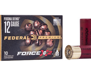 Federal Premium Force X2 12 Gauge 2.75" 00 Buck Buckshot 9 Pellets 10 Round Box PD12FX200