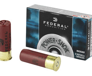 Federal PowerShok 12 Gauge 2.75" 000 Buck 8 Pellets 5 Round Box F127000