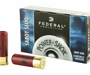 Federal PowerShok 12 Gauge 2.75" Max Dram 1oz Sabot Slug Hollow Point 5 Round Box F127SS2