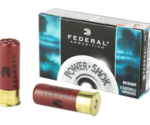 Federal PowerShok 12 Gauge 2.75" 00 Buck 12 Pellets 5Round Box F13000