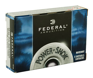 Federal PowerShok 12 Gauge 3" 4 Buck Mag Dram Buckshot 41 Pellets 5 Round Box F1314B