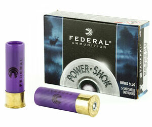 Federal PowerShok 16 Gauge 2.75" Max Dram .80oz Rifled Slug Hollow Point 5 Round Box F164RS