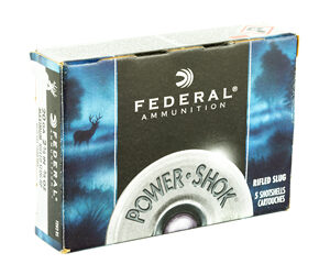 Federal PowerShok 20 Gauge 2.75" .75oz. Rifled Hollow Point Slug 5 Round Box F203RS