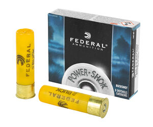 Federal PowerShok 20 Gauge 3" #2 Buck 18 Pellets 5 Round Box F2072B