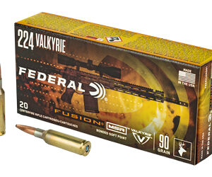 Federal Fusion 224 Valkyrie 90 Grain Boat tail 20 Round Box F224VLKMSR1