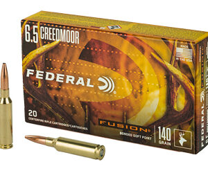 Federal Fusion 6.5 CREEDMOOR 140 Grain Soft Point 20 Round Box F65CRDFS1
