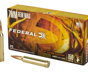 Federal Fusion 7MM REM 150 Grain Boat Tail 20 Round Box F7RFS1