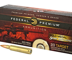 Federal Gold Medal Match 223 Remington 69 Grain Boat Tail Hollow Point 20 Round Box GM223M