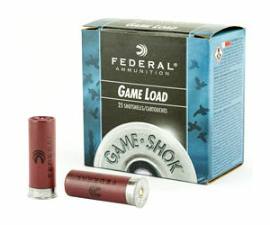 Federal Game Load 12 Gauge 2.75" #8 3.25 Dram 1oz Shotshell 25 Round Box H1218
