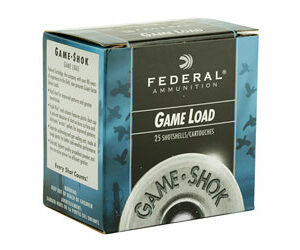 Federal Game Load 20 Gauge 2.75" #8 2.5 Dram .875oz Shotshell 25 Round Box H2008