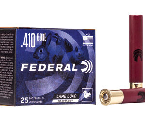 Federal GameShok 410 Gauge 3" #4 Max Dram .6875oz Shotshell Lead Shot 25 Round Box H4134