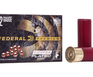 Federal Premium Vital Shok 12 Gauge 2.75" 00 Buck 1 1/8 oz Buckshot 9 Pellets 5 Round Box P15400