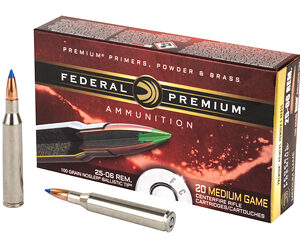 Federal Premium 25-06REM 100 Grain Ballistic Tip 20 Round Box P2506D