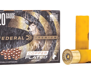 Federal Premium Vital Shok 20 Gauge 2.75" 3 Buck 1 1/8 oz Buckshot 20 Pellets 5 Round Box P2563B