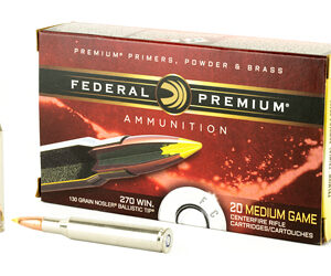 Federal Premium 270WIN 130 Grain Ballistic Tip 20 Round Box P270F