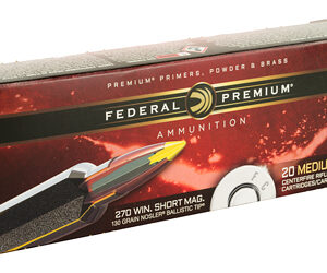 Federal Premium 270WSM 130 Grain Nosler Ballistic Tip 20 Round Box P270WSMB