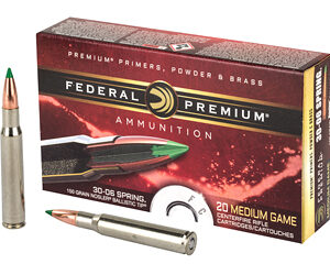 Federal Premium 30-06 150 Grain Nosler Ballistic Tip 20 Round Box P3006P