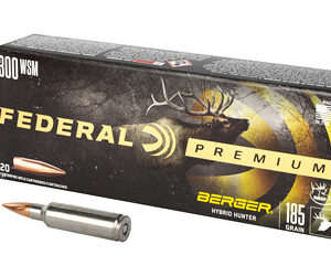 Federal Premium Berger Hybrid Hunter 300 WSM 185 Grain 20 Round Box P300WSMBCH1