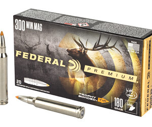 Federal Premium 300 WIN MAG 180 Grain Trophy Bonded Tip Hollow Point 20 Round Box P300WTT1