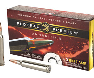 Federal Premium 7MM REM 160 Grain Nosler Partition 20 Round Box P7RF