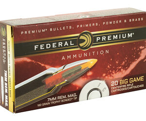 Federal Premium 7MM REM 160 Grain Bonded Hollow Point 20 Round Box P7RTT1