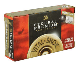 Federal Premium Vital-Shok 12 Gauge 2.75" 1oz TruBall Low Recoil 5 Round Box PB127LRS