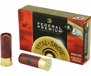 Federal Premium Vital Shok 12 Gauge 2.75" 1oz TruBall 5 Round Box PB127RS