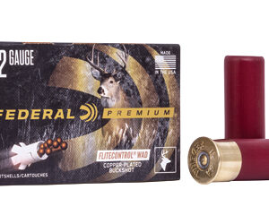Federal Premium FLITECONTROL WAD 12 Gauge 2.75" 00 Buck Buckshot 9 Pellets 5 Round Box PFC15400