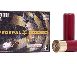 Federal Premium FLITECONTROL WAD 12 Gauge 3" 00 Buck Buckshot 12 Pellets 5 Round Box PFC15700
