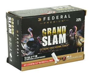 Federal Grand Slam 12 Gauge 3.5" #6 2oz Flight Contro1 10 Round Box PFCX139F6
