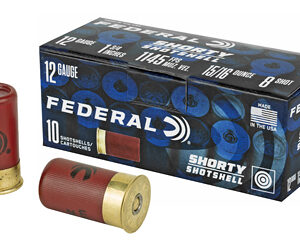 Federal Shorty Shotshell 12 Gauge 1.75" #8 Shot 10Rd Box 100Rd Case SH1298