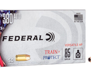 Federal Train & Protect 380 ACP 85Gr Versatile Hollow Point 50 Round Box TP380VHP1