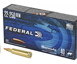 FED V&P 22-250 40GR HRNDY V-MAX 20/2