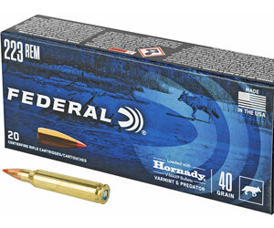 FED V&P 223REM 40GR HRNDY V-MAX 20/2