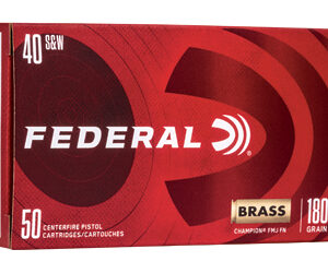 Federal Champion 40 S&W 180Gr Full Metal Jacket 50 Round Box WM5223