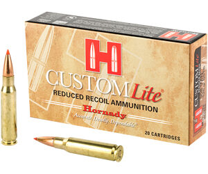 Hornady Custom Lite 308 Win 125 Grain SST Low Recoil 20 Round Box 80866
