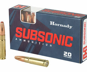 Hornady Subsonic 300 Blackout 190 Grain Sub-X 20 Round Box 80877
