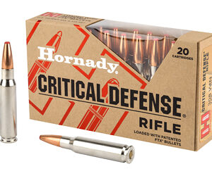 Hornady Critical Defense Rifle 308 Winchester 155 Grain FlexTip 20 Round Box 80920