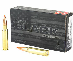 Hornady BLACK 308 Winchester 168 Grain A-MAX 20 Round Box 80971