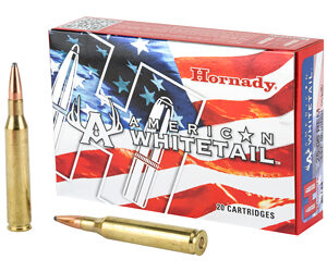 Hornady American Whitetail 25-06 REM 117 Grain Boat Tail Soft Point 20 Round Box 8144