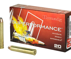 Hornady Superformance 444 Marlin 265 Grain Interlock Flat Point 20 Round Box 82453