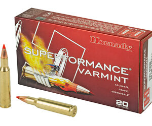 Hornady Superformance Varmint 222 Remington 50 Grain V-Max 20 Round Box 8316