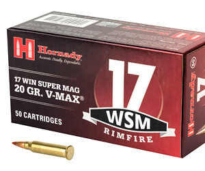 Hornady Varmint Express 17WSM 20 Grain V-Max 50 Round Box 83180