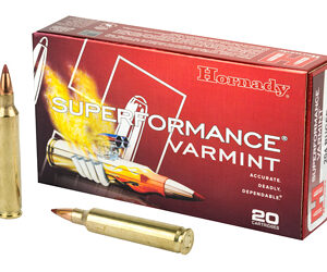 Hornady Superformance Varmint 204 Ruger 24 Grain NTX Lead Free 20 Round Box California Certified Nonlead Ammunition 83209