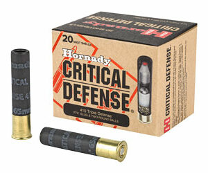 Hornady Critical Defense 410 Gauge 2.5" Defender 20 Round Box 86238
