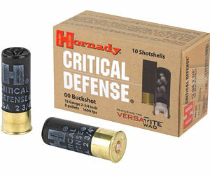 Hornady Critical Defense 12 Gauge 2.75" 00 Buck Buckshot 10 Round Box 86240
